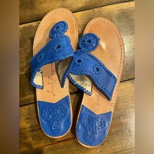 Jack Rogers royal blue sandals sz.8 worn once